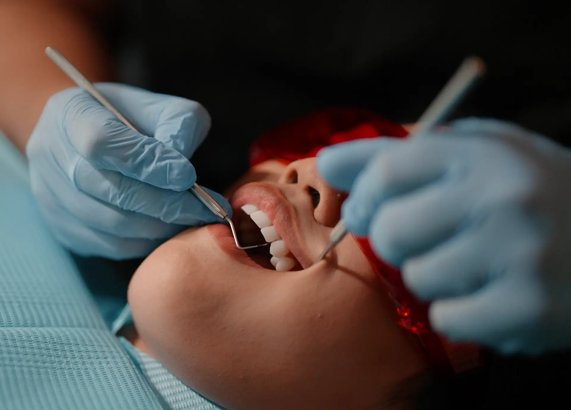 Patient receiving cosmetic dental treatment at Cadbury Dental in Bournville, Birmingham