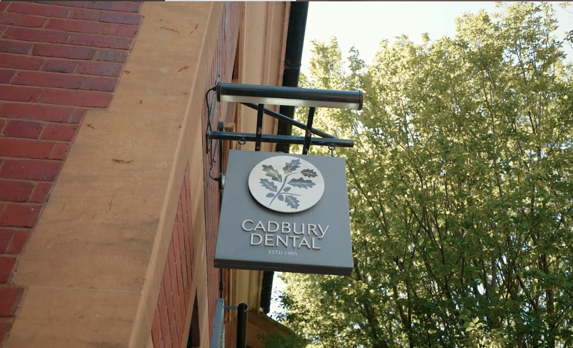 Cadbury Dental practice sign
